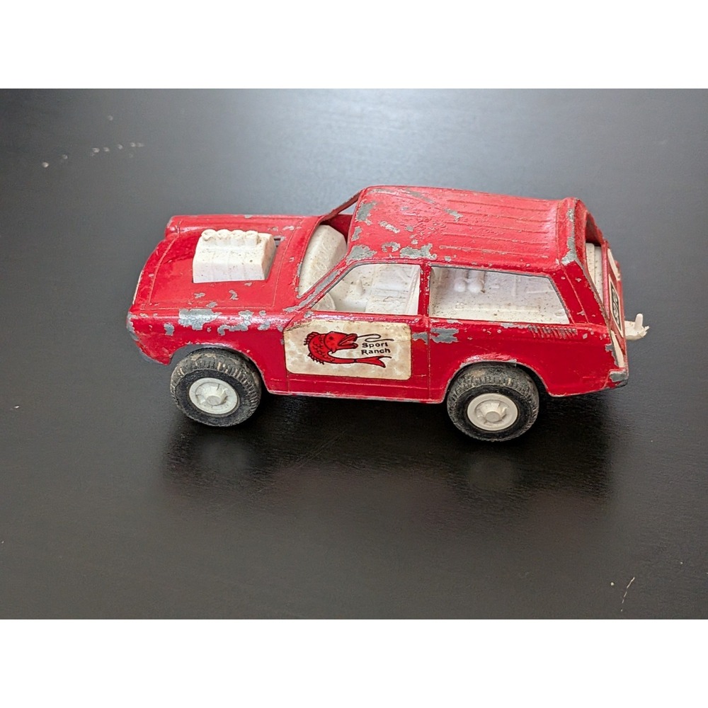 Vintage 1960/70's Tootsietoy Big Engine Chevy Vega Sport Ranch Diecast Car Red